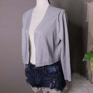 🦋Talbots | Open Front Cropped Cardigan Medium